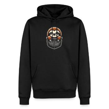 Fauler Faultierliebhaber Faultiere Faultier - Männer Premium Bio Hoodie - Schwarz - Vorne - Nico (187cm)