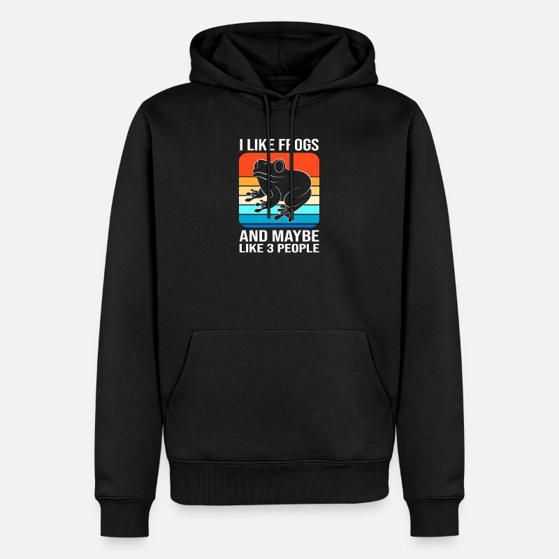 Grenouille arboricole - Sweat à capuche Premium bio Homme - noir