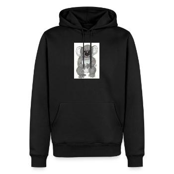 Koala - Sweat à capuche Premium bio Homme - noir - Devant - Nico (187cm)