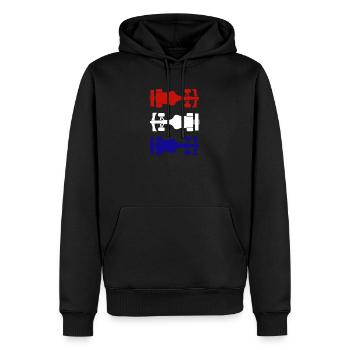 Formule Netherlands Formel Racing Niederlande - Sweat à capuche Premium bio Homme - noir - Devant - Nico (187cm)