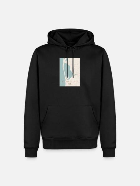 Ringkøbing Fjord Danmark - Männer Premium Bio Hoodie - Schwarz