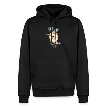 Freitagabend-Porträtparty - Männer Premium Bio Hoodie - Schwarz - Vorne - Nico (187cm)