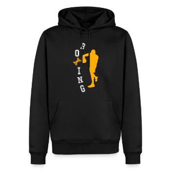 Boxe Boxeur Amateur Cadeau Sport de Combat - Sweat à capuche Premium bio Homme - noir - Devant - Nico (187cm)