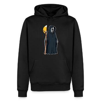 Sensenmann Sense Gevatter Tod - Männer Premium Bio Hoodie - Schwarz - Vorne - Nico (187cm)