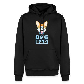 Walisischer Corgi Hund Vater - Männer Premium Bio Hoodie - Schwarz - Vorne - Nico (187cm)
