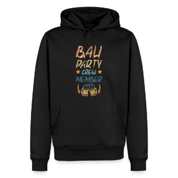 Équipage de la fête à Bali - Sweat à capuche Premium bio Homme - noir - Devant - Nico (187cm)