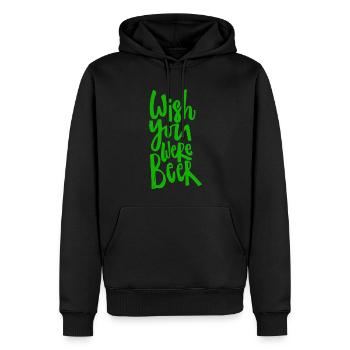 J’aimerais que tu sois de la bière - Sweat à capuche Premium bio Homme - noir - Devant - Nico (187cm)