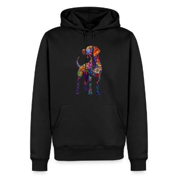 Vizsla - Männer Premium Bio Hoodie - Schwarz - Vorne - Nico (187cm)
