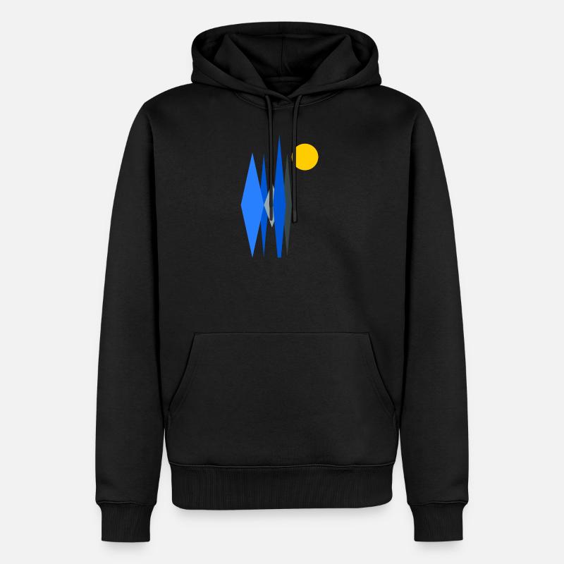 Abstrait - Sweat à capuche Premium bio Homme - noir