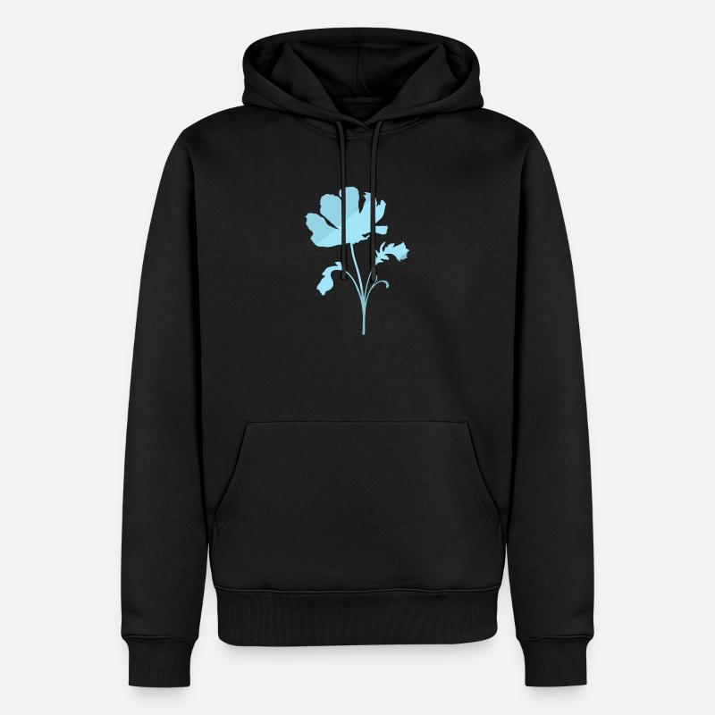 Botanisch Botanik Pflanzen - Männer Premium Bio Hoodie - Schwarz