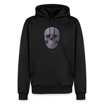 Viking Runen Skull - Männer Premium Bio Hoodie - Schwarz - Vorne - Nico (187cm)