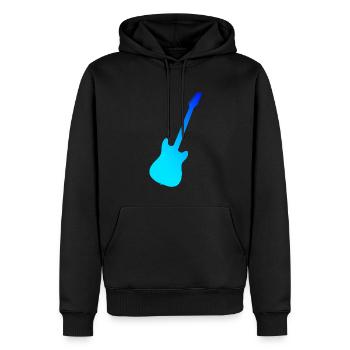 Guitariste Guitariste Guitare Guitariste Femmes - Sweat à capuche Premium bio Homme - noir - Devant - Nico (187cm)