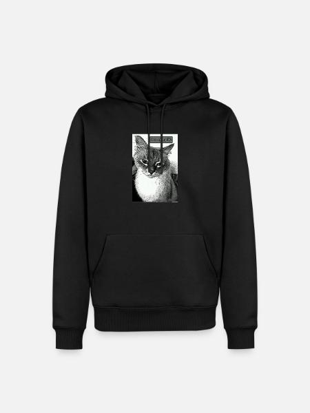 Love - Männer Premium Bio Hoodie - Schwarz