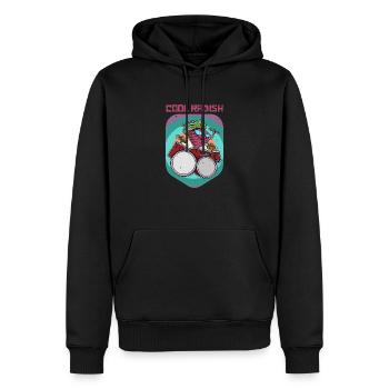 Ernährung Vegan Rettich Gesund Salat Veganer - Männer Premium Bio Hoodie - Schwarz - Vorne - Nico (187cm)