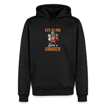 Lustige Lebkuchenmann Vintage Cookie Sprüche - Männer Premium Bio Hoodie - Schwarz - Vorne - Nico (187cm)