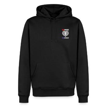 Département de radiologie Radiologue Joke Radiographie - Sweat à capuche Premium bio Homme - noir - Devant - Nico (187cm)