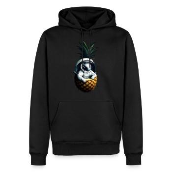 Astronaute à l’ananas - Sweat à capuche Premium bio Homme - noir - Devant - Nico (187cm)