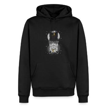 As Above So Below Katze - Männer Premium Bio Hoodie - Schwarz - Vorne - Nico (187cm)