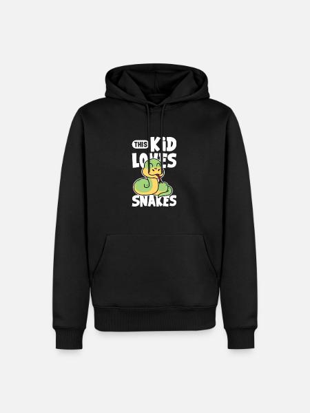 Herpetologist Snakes Reptile Lover Snake - Men’s Premium Organic Hoodie - black