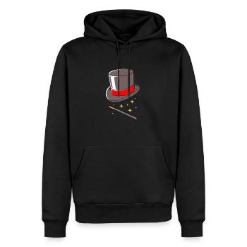 Zauberer Magie Magier - Männer Premium Bio Hoodie - Schwarz - Vorne - Nico (187cm)