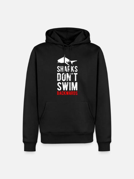 Shark Shark Fish Water - Men’s Premium Organic Hoodie - black