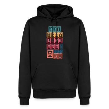 Maler Lackierer Ausbildung Handwerk - Männer Premium Bio Hoodie - Schwarz - Vorne - Nico (187cm)
