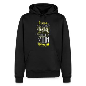 Chef Gourmet Chef’s Hat Gastronomie - Sweat à capuche Premium bio Homme - noir - Devant - Nico (187cm)