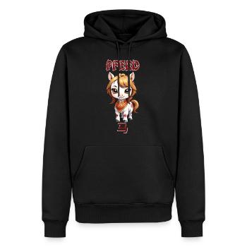 Pferd - chinesisches Sternzeichen - Astrologie - Männer Premium Bio Hoodie - Schwarz - Vorne - Nico (187cm)