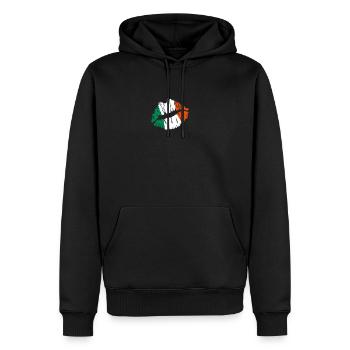 Irland - Männer Premium Bio Hoodie - Schwarz - Vorne - Nico (187cm)
