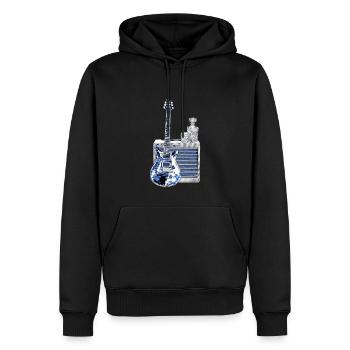 Guitare et Whisky | Amplificateurs, Musique, Festival - Sweat à capuche Premium bio Homme - noir - Devant - Nico (187cm)