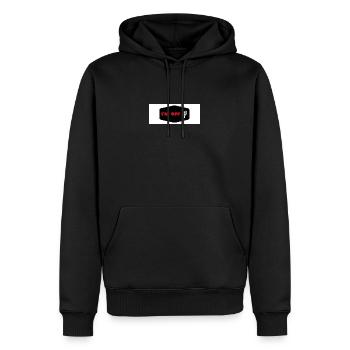 OFFLINE - Sweat à capuche Premium bio Homme - noir - Devant - Nico (187cm)