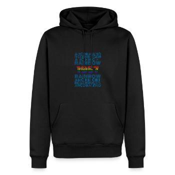 Rainbow 1957 - Männer Premium Bio Hoodie - Schwarz - Vorne - Nico (187cm)