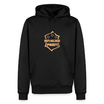 Betreuer als Beruf - Männer Premium Bio Hoodie - Schwarz - Vorne - Nico (187cm)