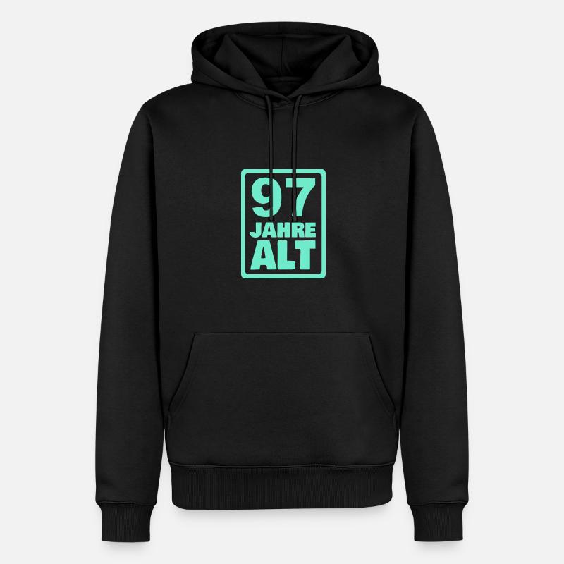 Alt 97 - Sweat à capuche Premium bio Homme - noir