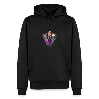 See With Love Vibrant Equality Design - Männer Premium Bio Hoodie - Schwarz - Vorne - Nico (187cm)
