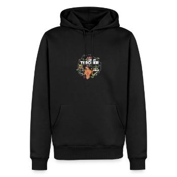 HBCU Teacher Afro Historically Black College - Männer Premium Bio Hoodie - Schwarz - Vorne - Nico (187cm)