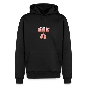 pulmonaire Êtes-vous un combattant de l’embolie pulmonaire PE - Sweat à capuche Premium bio Homme - noir - Devant - Nico (187cm)