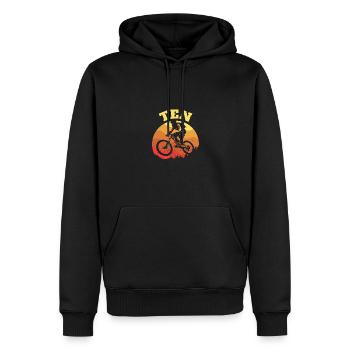 Turning 10 Mountain Bike Theme BMX Lover 10th - Männer Premium Bio Hoodie - Schwarz - Vorne - Nico (187cm)