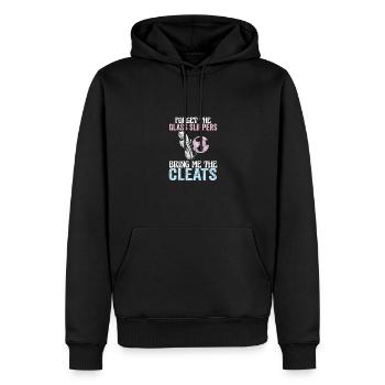 forg Forget The Glass Slippers Bring Me The Cleats - Männer Premium Bio Hoodie - Schwarz - Vorne - Nico (187cm)
