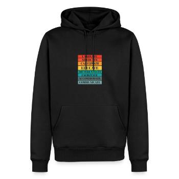 SPED Teacher Laminate Collaborate Autism - Men’s Premium Organic Hoodie - black - Front - Nico (187cm)