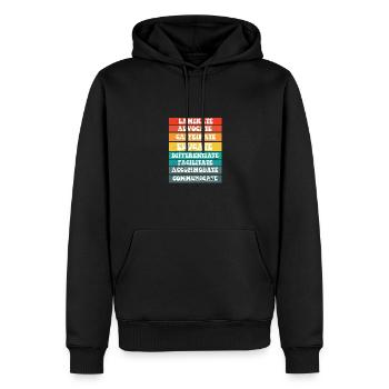 Laminate Collaborate SPED Teacher Autism - Men’s Premium Organic Hoodie - black - Front - Nico (187cm)