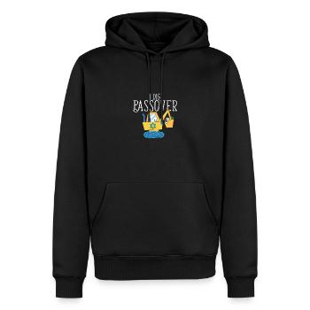 Je creuse Pessah Drôle Fête Juive Heureuse - Sweat à capuche Premium bio Homme - noir - Devant - Nico (187cm)