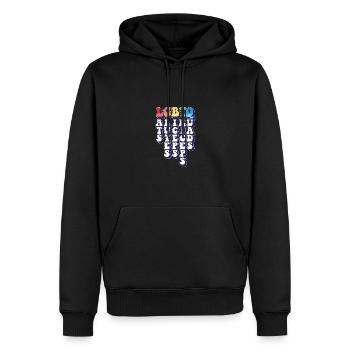LGBTQ Lats Glutes Biceps Triceps Quads Rainbow - Männer Premium Bio Hoodie - Schwarz - Vorne - Nico (187cm)