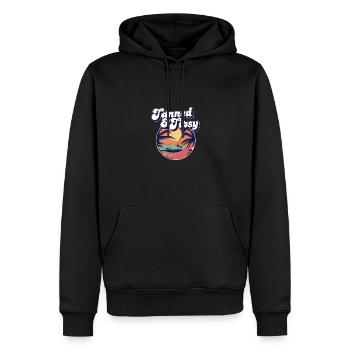 Tanned And Tipsy Tropical Summer Vibes Travel - Männer Premium Bio Hoodie - Schwarz - Vorne - Nico (187cm)