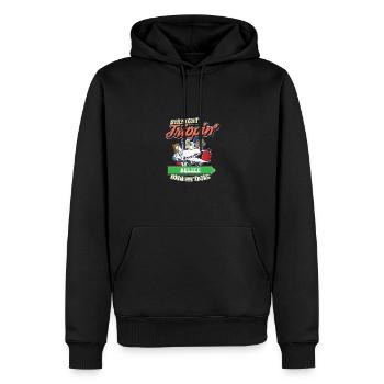 Straight Trippin' To Belize With My Tribe Family - Men’s Premium Organic Hoodie - black - Front - Nico (187cm)