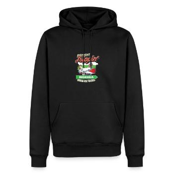 Straight Trippin' To Bulgaria With My Tribe - Men’s Premium Organic Hoodie - black - Front - Nico (187cm)