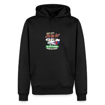 Straight Trippin' To El Salvador With My Tribe - Men’s Premium Organic Hoodie - black - Front - Nico (187cm)