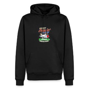 Straight Trippin' To Estonia With My Tribe Family - Männer Premium Bio Hoodie - Schwarz - Vorne - Nico (187cm)