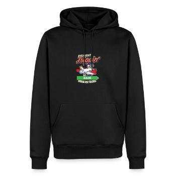 Voyage direct en Haïti avec ma famille de tribu - Sweat à capuche Premium bio Homme - noir - Devant - Nico (187cm)