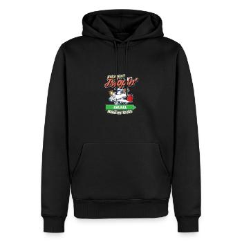 Voyage direct en Israël avec ma famille tribe - Sweat à capuche Premium bio Homme - noir - Devant - Nico (187cm)